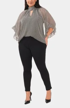 Vince Camuto Raglan Key Hole Blouse -Jewelry Accessories 000422f5 5063 49c7 ad87 4b2b73636f4a