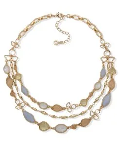 Anne Klein Layered Flower Necklace -Jewelry Accessories 01N00061 1919482 2