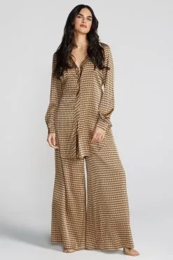 L&T Printed Oversized Button Down Shirt With Safari Cuff -Jewelry Accessories 0583c21b 1139 4862 a784 bf2249c8cfd4