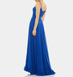 Ieena For Mac Duggal Sleeveless Scoop Neck Ruffled Hem Gown -Jewelry Accessories 074c07e8 8ee7 4554 9f03 8ba913dfbc2d