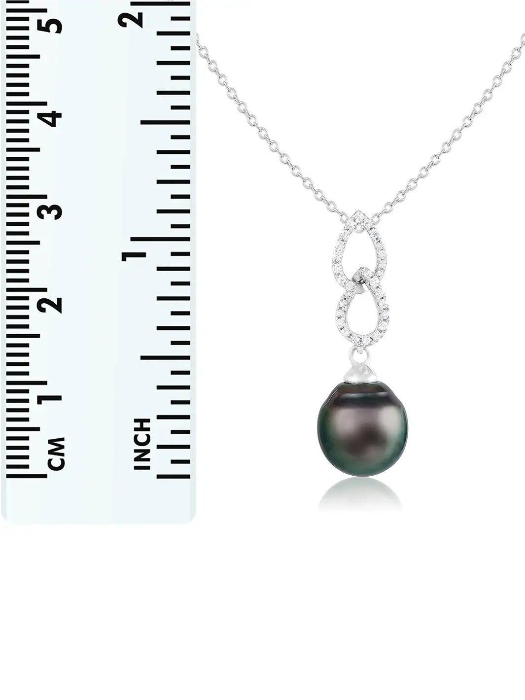 Splendid Pearls 9-10mm Tahitian Pearl Pendant Necklace 5 Splendid Pearls 9-10mm Tahitian Pearl Pendant Necklace - Image 3