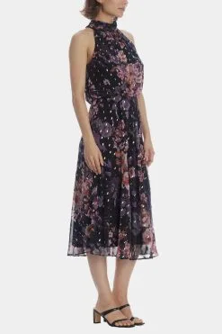 Adrianna Papell Floral Chiffon Halter Dress -Jewelry Accessories 0b67f41c 9400 46f2 9868 d4d7a63951de