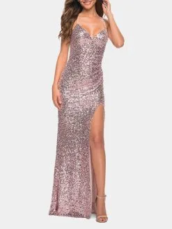 La Femme Unique Sequin Long Evening Dress -Jewelry Accessories 0d61cded 5a05 4979 a3d0 675aff6d73a0