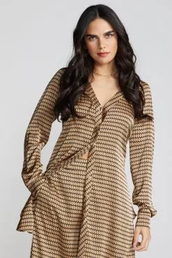 L&T Printed Oversized Button Down Shirt With Safari Cuff -Jewelry Accessories 109a8343 1333 42ae a402 daabff241517