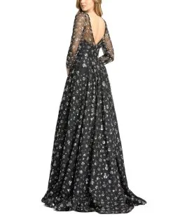 Mac Duggal Long Sleeve Gown -Jewelry Accessories 12360 1755352 3