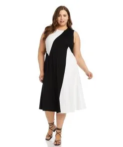 Karen Kane Sleeveless Colorblock Dress -Jewelry Accessories 1L14313W 1928414 4