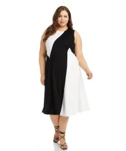 Karen Kane Sleeveless Colorblock Dress -Jewelry Accessories 1L14313W 1928414 5