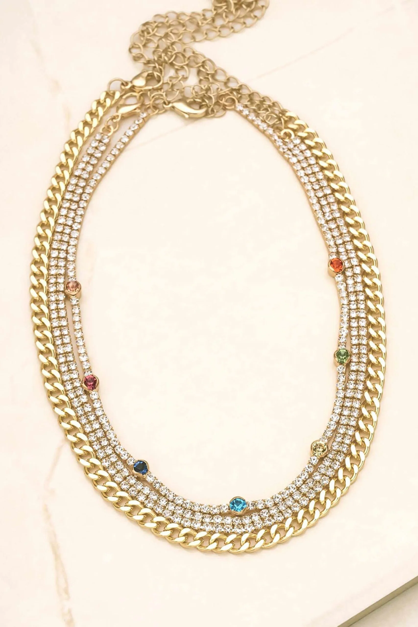 Ettika Rainbow & Crystal Necklace Set 5 Ettika Rainbow & Crystal Necklace Set - Image 3