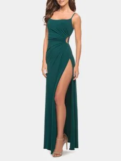 La Femme Side Cut Out Dress -Jewelry Accessories 1c7e3e8e 1856 4d69 b32c ca40b77214b7