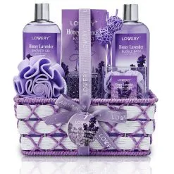 Lovery Honey Lavender Home Spa Basket 13-Piece Set -Jewelry Accessories 1d04b3a6 736d 48ce 8a63 6e1adb7a1fdb