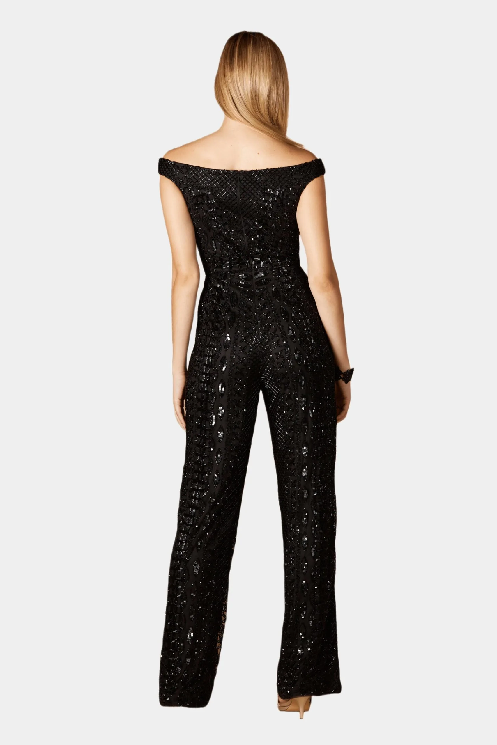 Lara Beaded Off Shoulder Jumpsuit 4 Lara Beaded Off Shoulder Jumpsuit - Image 2