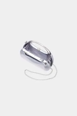 NINA Metal Handle Metallic Minaudiere -Jewelry Accessories 20da80b4 d519 4622 a454 4159e2074582