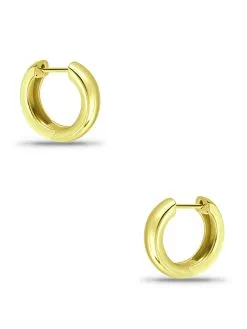 Lord & Taylor Jewelry 18K Gold 5X16mm Polished Huggie Earrings -Jewelry Accessories 21744 1786933 2