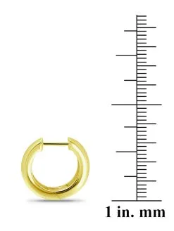 Lord & Taylor Jewelry 18K Gold 5X16mm Polished Huggie Earrings -Jewelry Accessories 21744 1786933 3