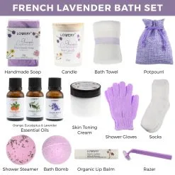 Lovery French Lavender Handmade Gift Box 18-Piece Set -Jewelry Accessories 21FJ060 1920618 2