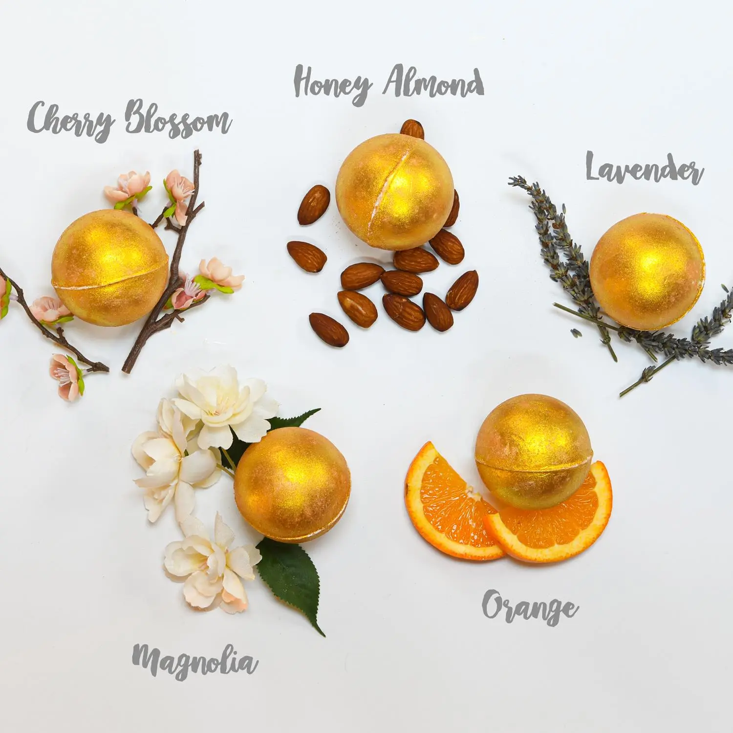 Lovery 24K Gold Handmade Bath Bombs Gift Box 9-Piece Set 4 Lovery 24K Gold Handmade Bath Bombs Gift Box 9-Piece Set - Image 2