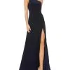 Ieena For Mac Duggal One Shoulder Jersey Gown -Jewelry Accessories 26163 1 1755352 1