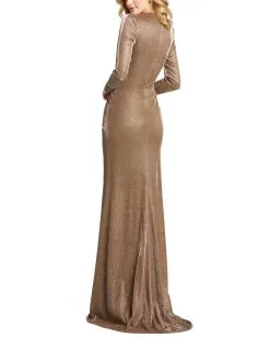 Ieena For Mac Duggal V-Neck Gown -Jewelry Accessories 26194 1755352 7