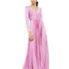 Ieena For Mac Duggal Long Sleeve Satin Gown 1 Ieena For Mac Duggal Long Sleeve Satin Gown -Jewelry Accessories 26542 2 1755352 1