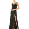 Ieena For Mac Duggal Sleeveless Beaded Scoop Neckline Column Gown -Jewelry Accessories 26583 1793518 1