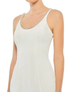 Ieena For Mac Duggal Sleeveless Beaded Scoop Neckline Column Gown -Jewelry Accessories 26583 1793518 5