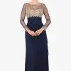 XSCAPE Embroidered Top Matte Jersey Dress -Jewelry Accessories 278xp 1766251 1 a7236b14 7cbf 4b62 b1b9 c31960e92b91