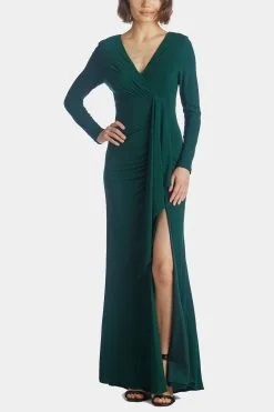 Betsy & Adam Long Sleeve Side Roache Slit -Jewelry Accessories 27cc756e 3bc5 4490 bffa d283faa7486b