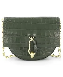 ZAC Zac Posen Belay Patent Croc Mini Saddle Crossbody Bag -Jewelry Accessories 29ZP7013 304 1741994 5