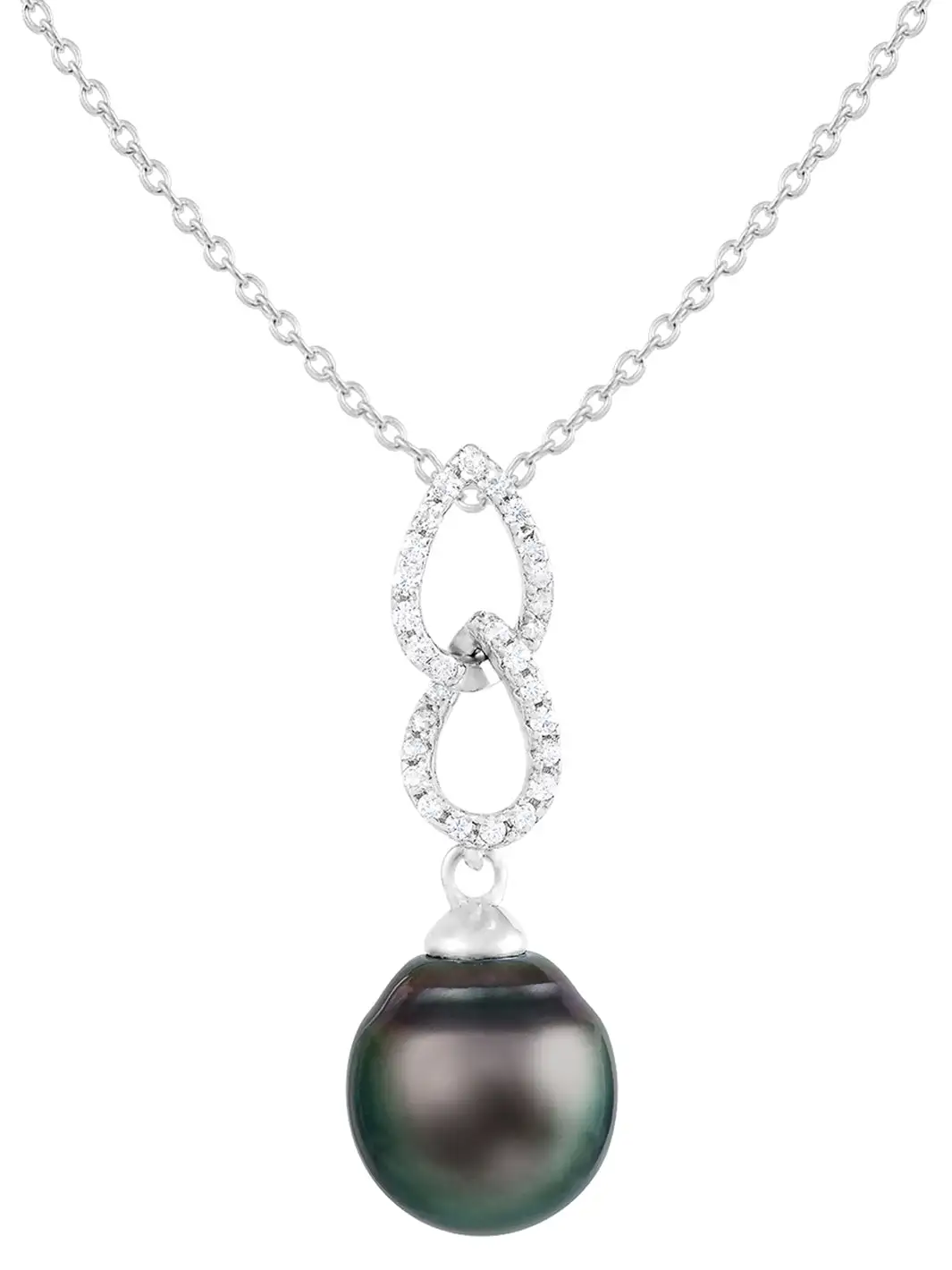 Splendid Pearls 9-10mm Tahitian Pearl Pendant Necklace 3 Splendid Pearls 9-10mm Tahitian Pearl Pendant Necklace