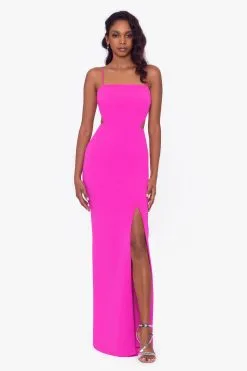 XSCAPE Scuba Crepe Cut Outs Gown -Jewelry Accessories 2e075c1b 224f 4d44 99cd 410a9df41013