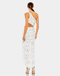 Mac Duggal Beaded One Shoulder Cut Out Gown -Jewelry Accessories 2e54ee8e 7efb 4121 b52b 2347b213df54
