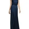 Dessy Collection Sleeveless Blouson Bodice Trumpet Gown