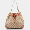 Gucci Drawstring GG Canvas Shoulder Bag -Jewelry Accessories 339250f7 130d 46bf 9753 8df7ed55a09c