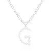 Splendid Pearls Sterling Silver Pearl Initial Pendant Necklace -Jewelry Accessories 34f2eea7 791e 4d43 9799 74588c75247b