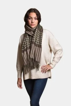 Lulla Collection By Bindya Herringbone Woven Fringe Scarf -Jewelry Accessories 3f798e8e d64c 4728 8b38 6986c1faccca