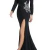 Ieena For Mac Duggal Long Sleeve Jersey Gown -Jewelry Accessories 41016 1755352 1