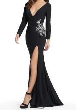 Ieena For Mac Duggal Long Sleeve Jersey Gown -Jewelry Accessories 41016 1755352 4 0a469ae2 5b69 4483 93cb e99b16e77568