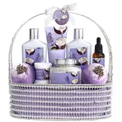 Lovery Lavender Coconut Home Spa Basket 9-Piece Set -Jewelry Accessories 41fcd7db e762 4196 bead eb701d8a8b07