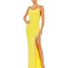 Mac Duggal Rhinestone Encrusted Side Slit Cami Body Con Gown -Jewelry Accessories 42002 2003403 1