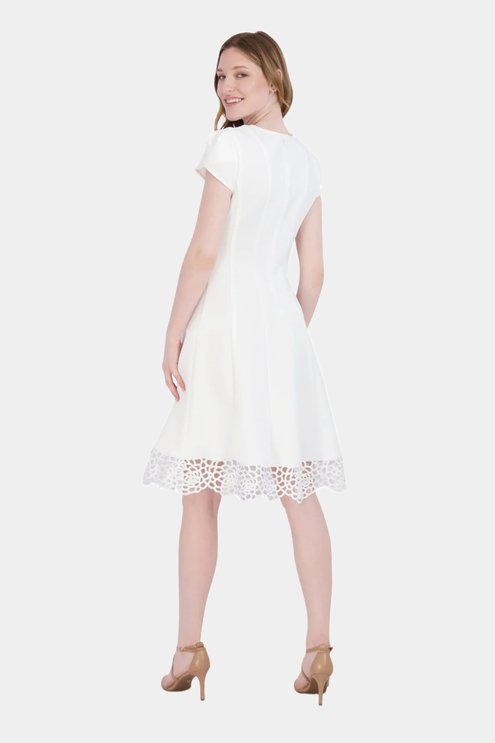 Donna Ricco Tulip Sleeve Fit And Flare Dress 8 Donna Ricco Tulip Sleeve Fit And Flare Dress - Image 6