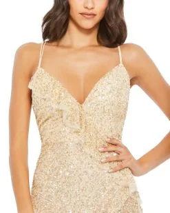 Mac Duggal Sleeveless Side Split Gown -Jewelry Accessories 43317 1831172 3
