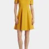 KARL LAGERFELD Scuba Crepe A-Line Puff Sleeve Dress -Jewelry Accessories 4a99d00e 4ae9 43b9 9292 a3c5cc98d95a
