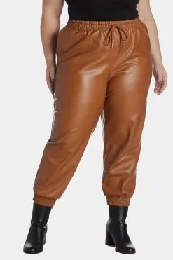 Bagatelle Faux Leather Jogger Pant