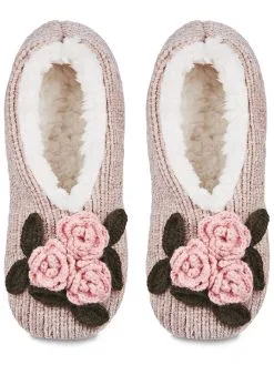 MeMoi Coming Up Roses Chenille Sherpa-Lined Slippers 7 MeMoi Coming Up Roses Chenille Sherpa-Lined Slippers -Jewelry Accessories 4e5a68cc a4d8 409c 978d e4d964c17fbb