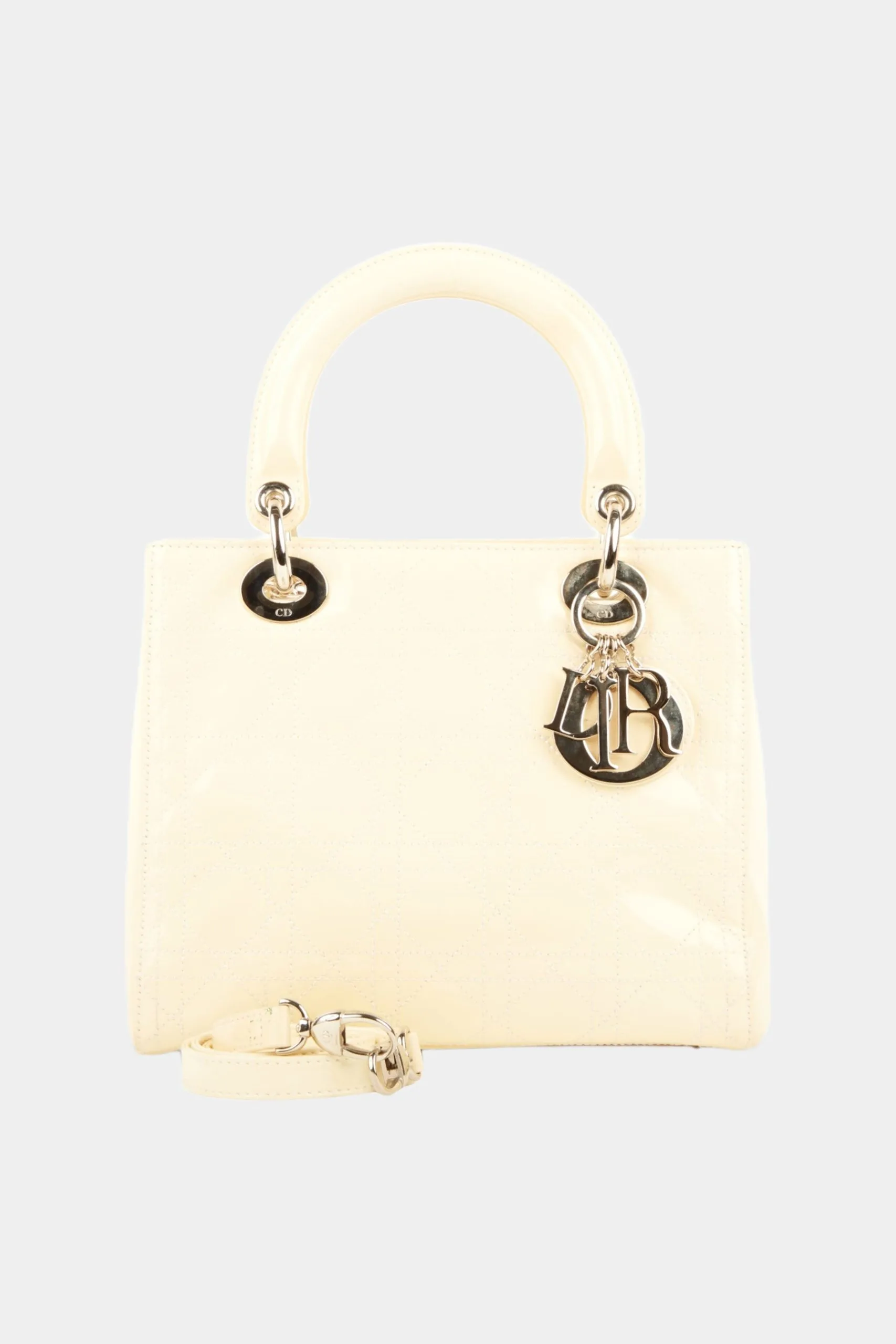 Lady Dior Patent GHW Large Cannage Handbag 3 Lady Dior Patent GHW Large Cannage Handbag