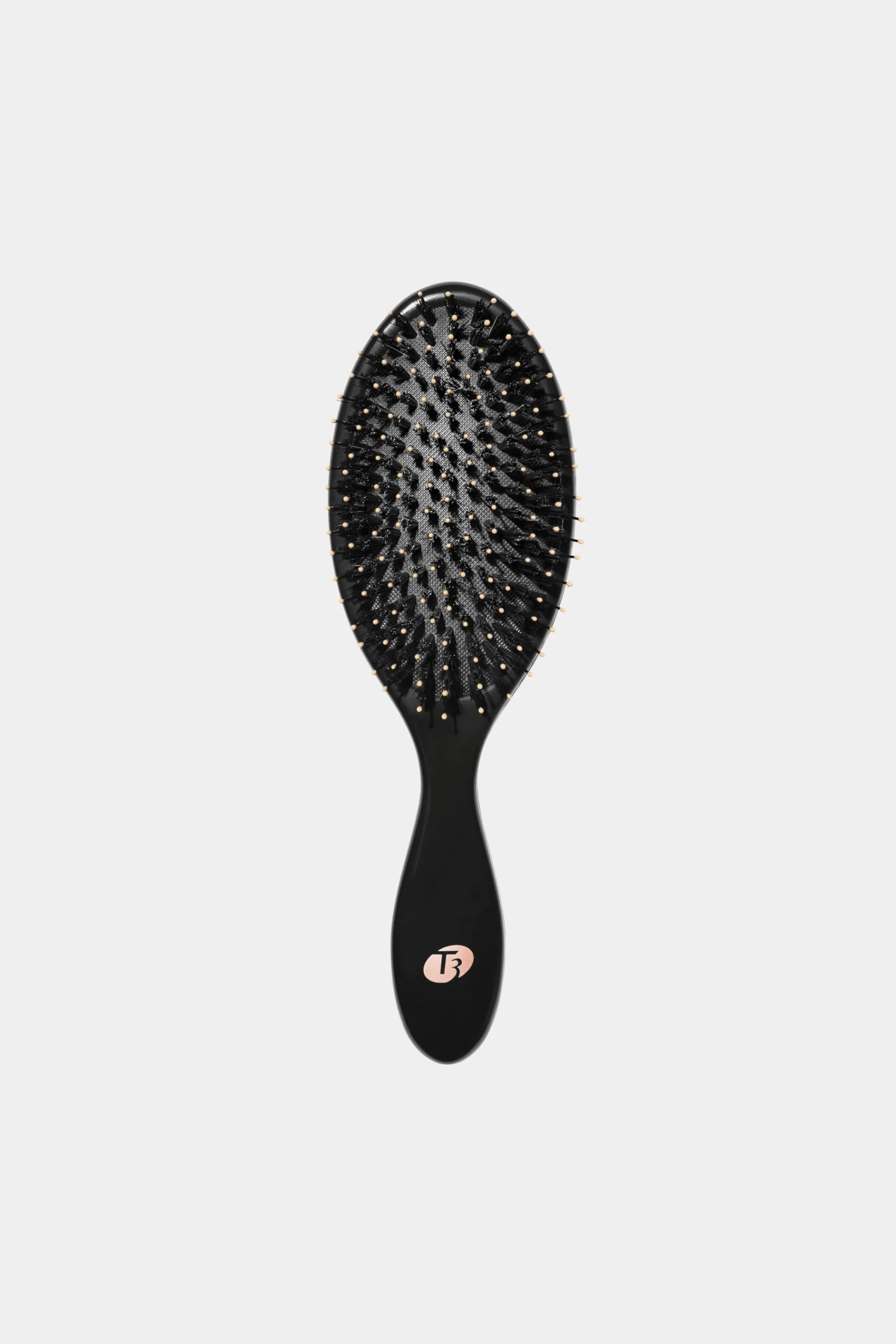T3 Polish & Shine Premium Vegan Boar And Nylon Oval Hairbrush 3 T3 Polish & Shine Premium Vegan Boar And Nylon Oval Hairbrush