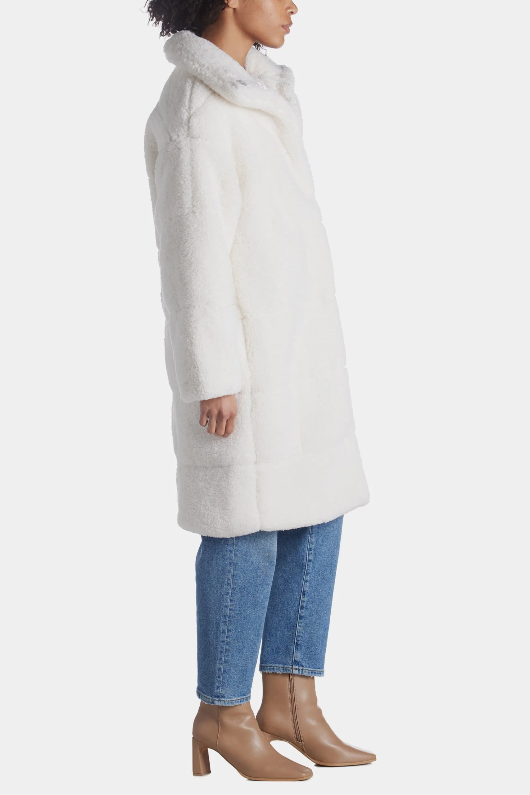 Levi's Patchwork Long Sherpa Coat 9 Levi's Patchwork Long Sherpa Coat - Image 7