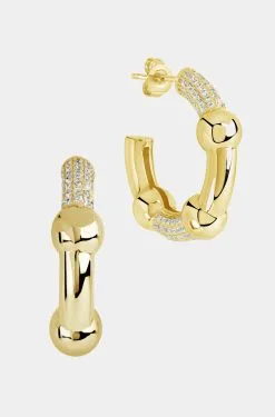 Sterling Forever Emilee Hoops -Jewelry Accessories 5db88c28 8604 4786 90e1 7b5955c2175d