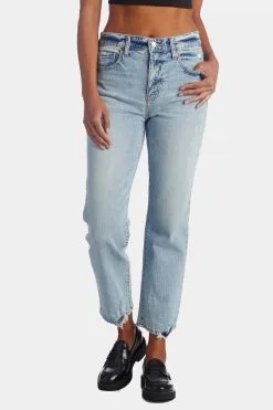 Daze Straight Up High Rise Straight Leg Jeans