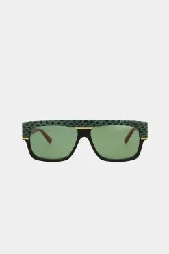Gucci Snakeskin Top Sunglasses